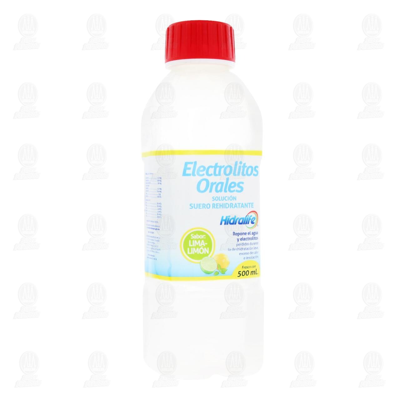 Suero Rehidratante Hidralife Sabor Lima-Limón, 500 ml.