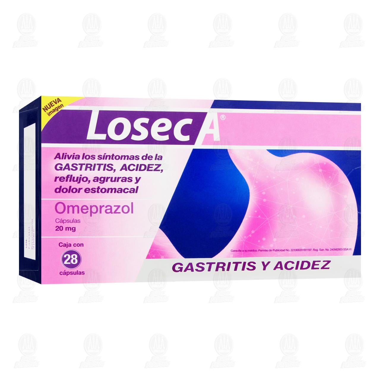 Imagen para Losec A 20 mg, 28 Cápsulas.