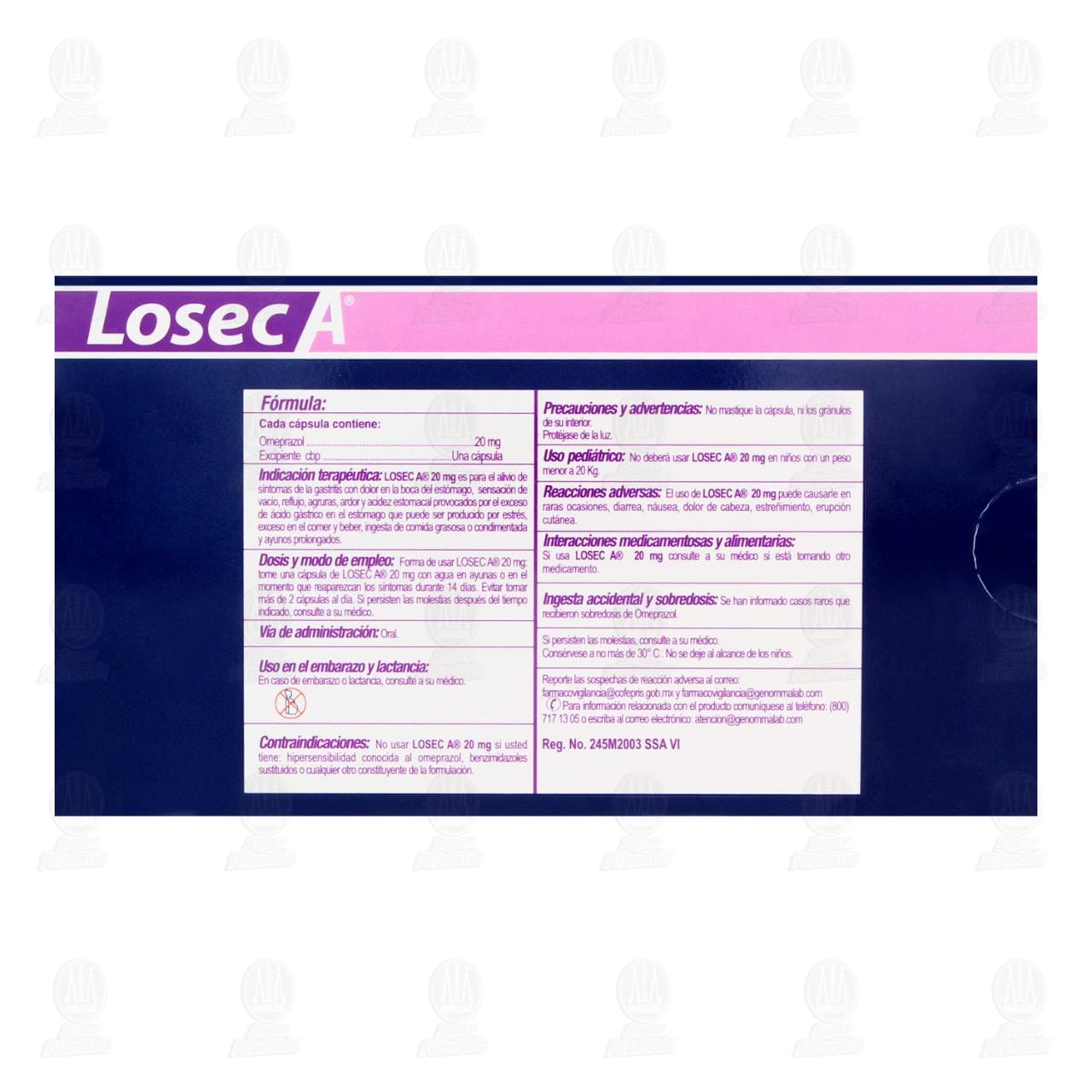 Losec A 20 mg, 28 C&aacute;psulas. image number 2