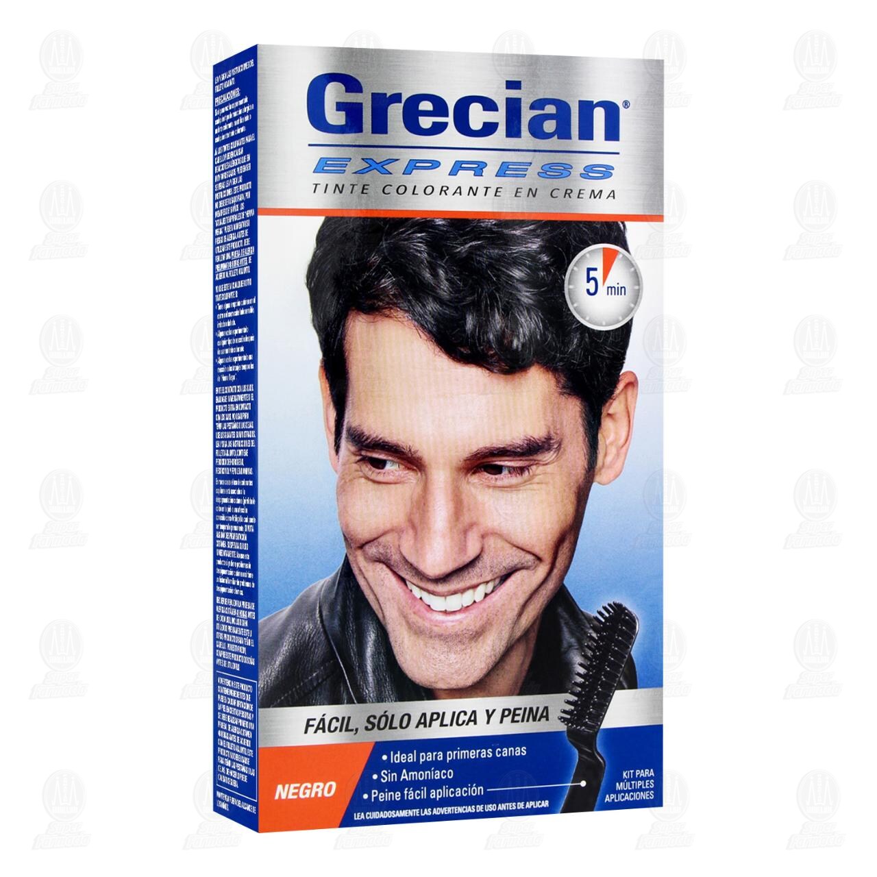 Tinte Colorante en Crema Grecian Express Color Negro, 1 pz. image number 0
