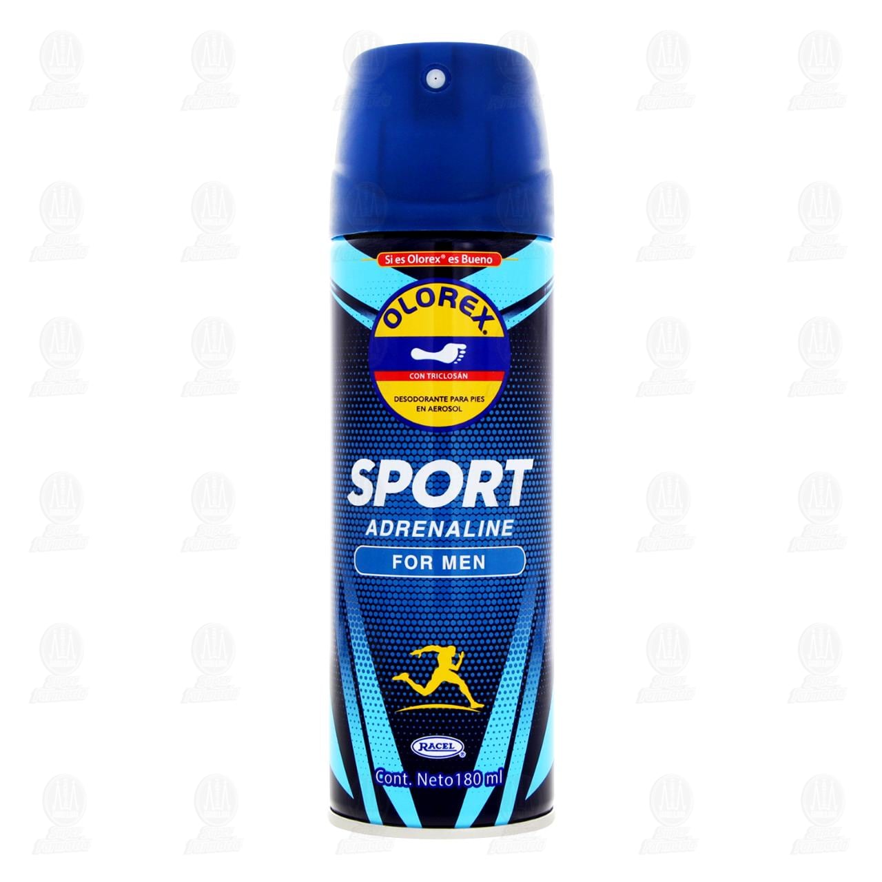 Desodorante Olorex Sport Adrenaline For Men con Triclos&aacute;n en Aerosol, 180 ml. image number 1