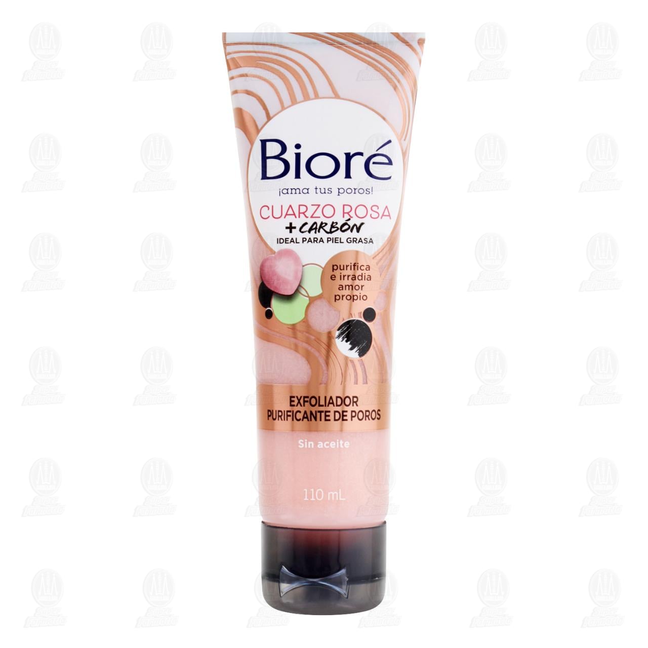 Imagen para Exfoliador Purificante de Poros Bioré Cuarzo Roza + Carbón, 110 ml.