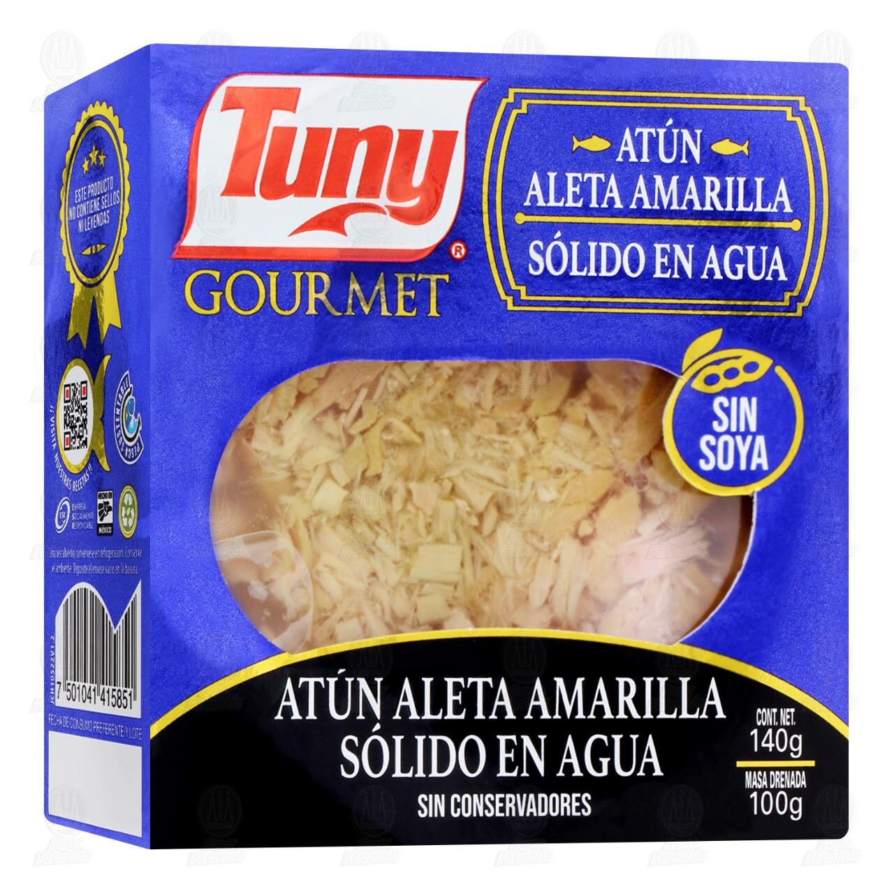 At&uacute;n Tuny Gourmet S&oacute;lido en Agua, 140 gr. image number 0