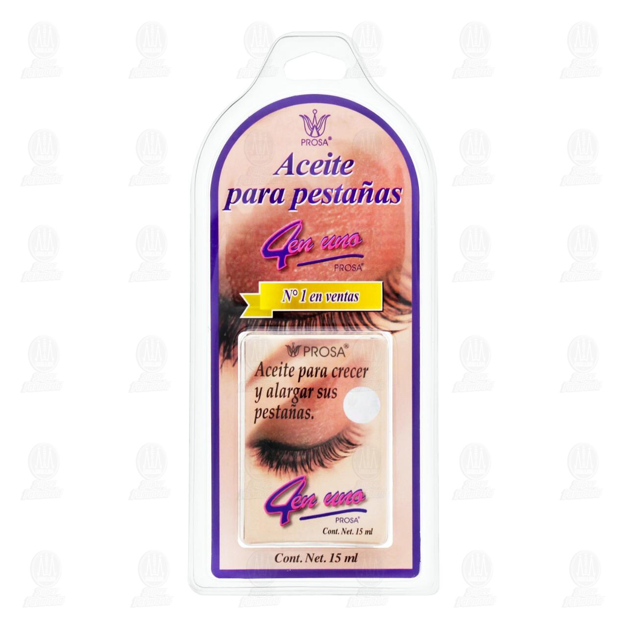 Aceite para Pestañas 4 en Uno Prosa para Crecer y Alargar Pestañas, 15 ml.