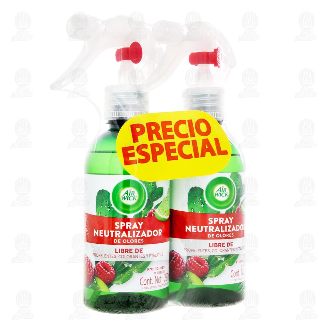 Imagen para Pack Neutralizador de Olores Air Wick Frambuesa y Limón en Spray, 2 pzas.