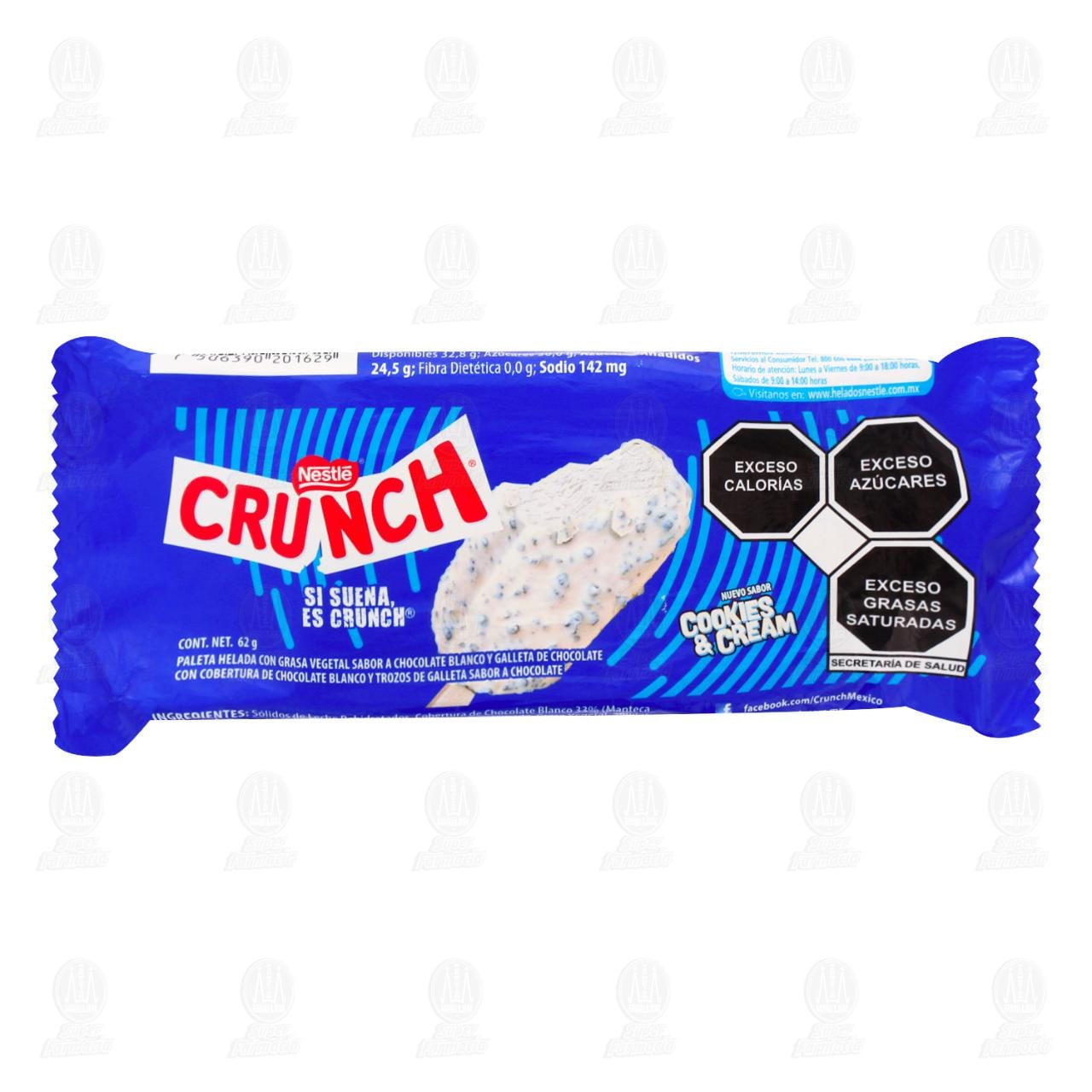 Imagen para Paleta Helada Crunch Sabor Cookies & Cream, 62 g.