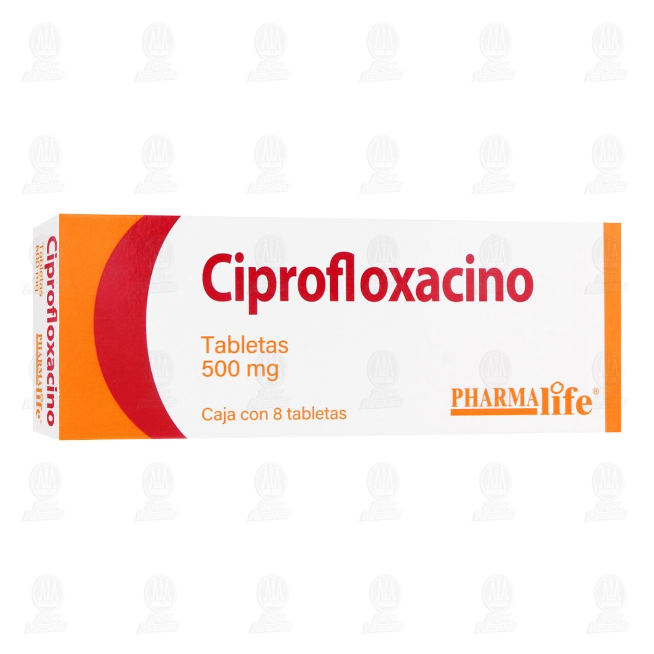 Ciprofloxacino 500 mg, 8 Tabletas Pharmalife. image number 0