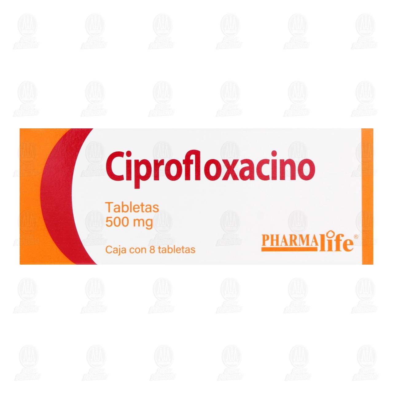 Ciprofloxacino 500 mg, 8 Tabletas Pharmalife. image number 1
