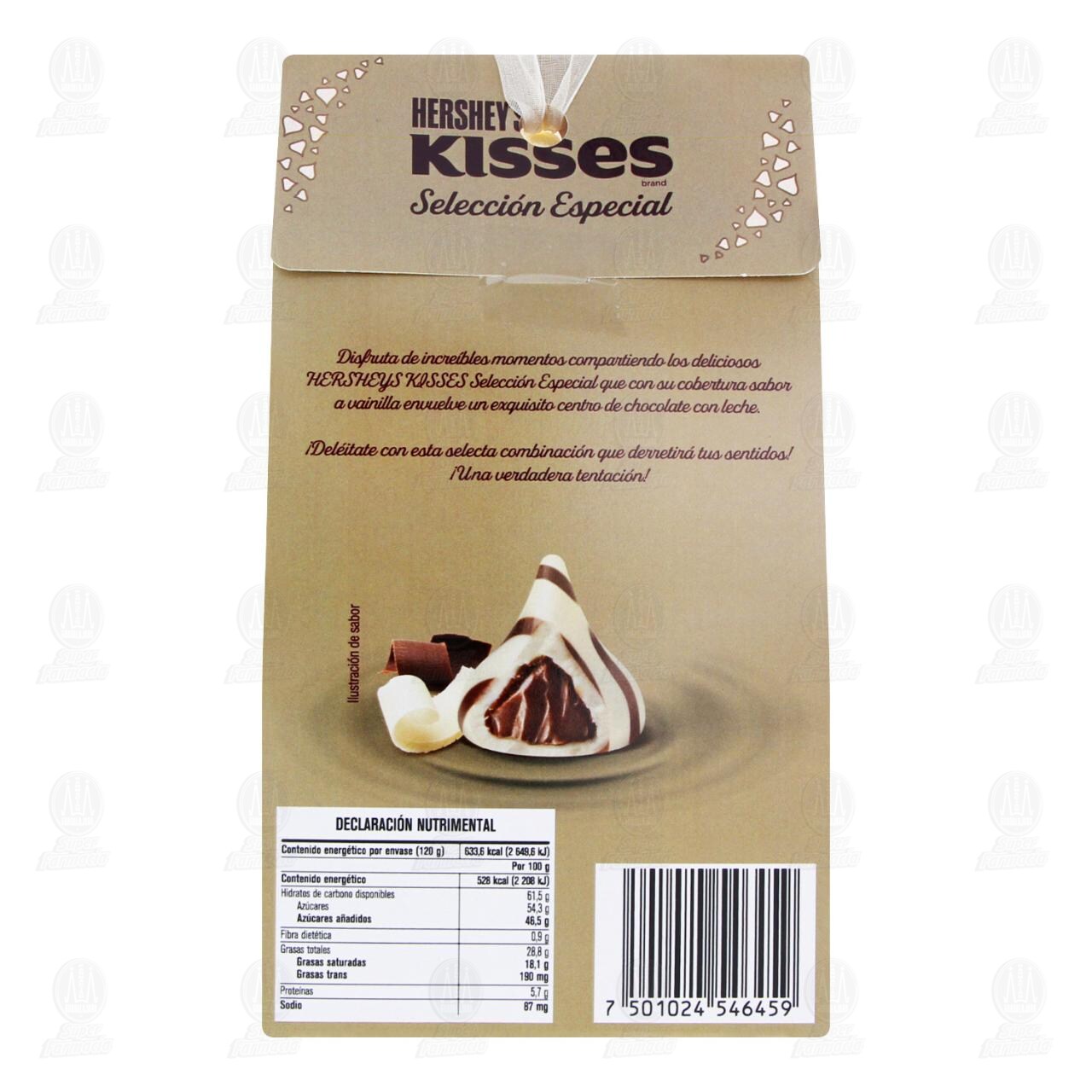 Chocolate Kisses de Hershey's selecci&oacute;n Especial Vainilla & Chocolate, 120 gr. image number 2