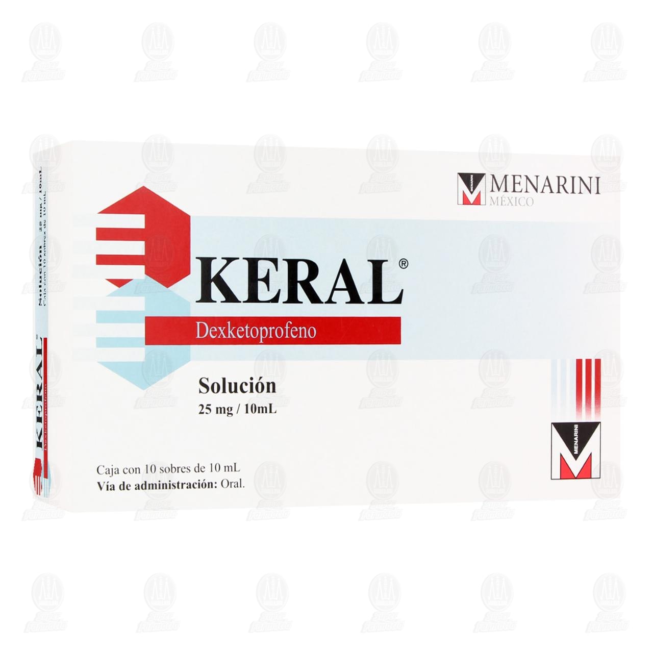 Imagen para Keral 25mg/10ml Solución, 10 Sobres de 10 ml c/u.