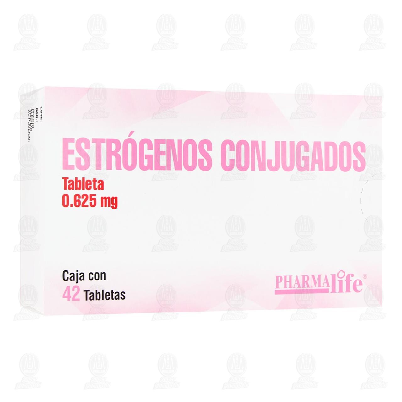 Estr&oacute;genos Conjugados 0.625 mg, 42 Tabletas, Pharmalife. image number 0