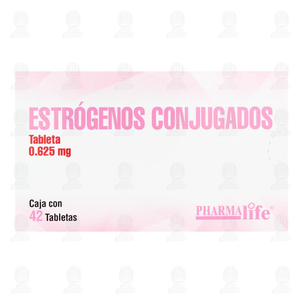 Estr&oacute;genos Conjugados 0.625 mg, 42 Tabletas, Pharmalife. image number 1