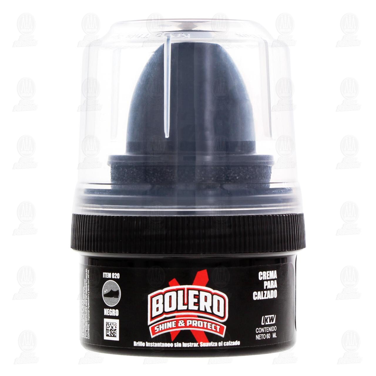 Crema para Calzado Bolero Shine & Protect Negro, 60 ml. image number 1