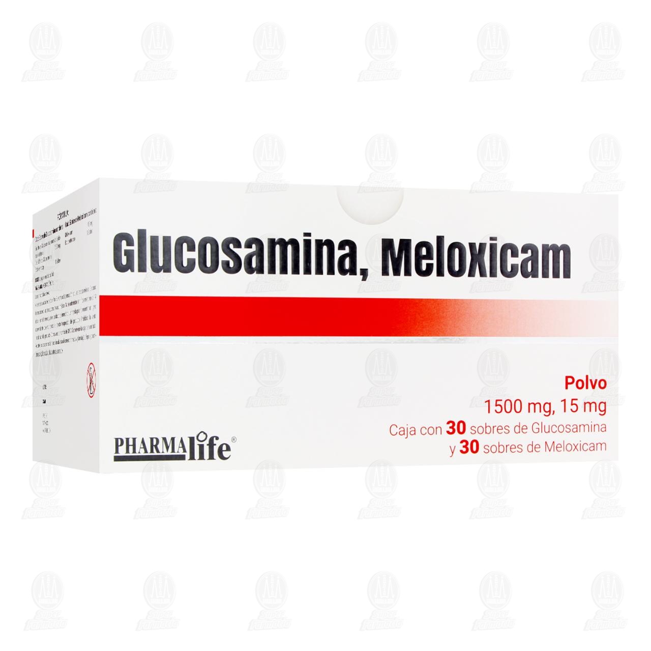Glucosamina, Meloxicam 1500mg/15mg Polvo, 60 Sobres Pharmalife. image number 0