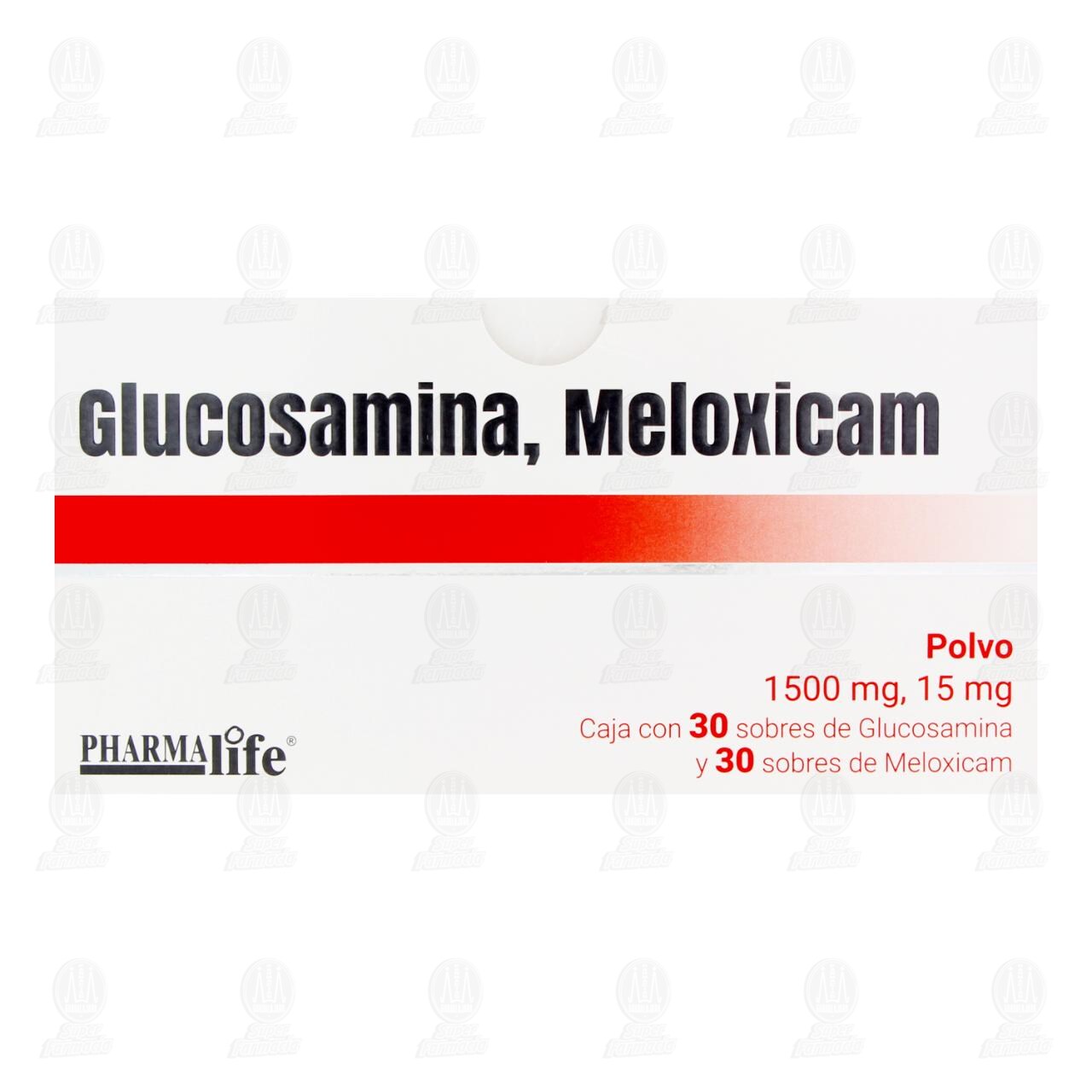 Glucosamina, Meloxicam 1500mg/15mg Polvo, 60 Sobres Pharmalife. image number 1