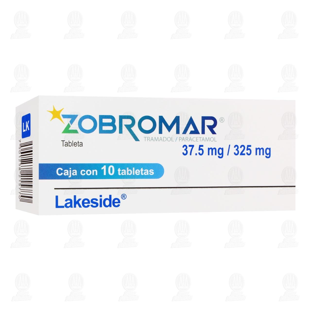 Imagen para Zobromar 37.5mg/325mg, 10 Tabletas.