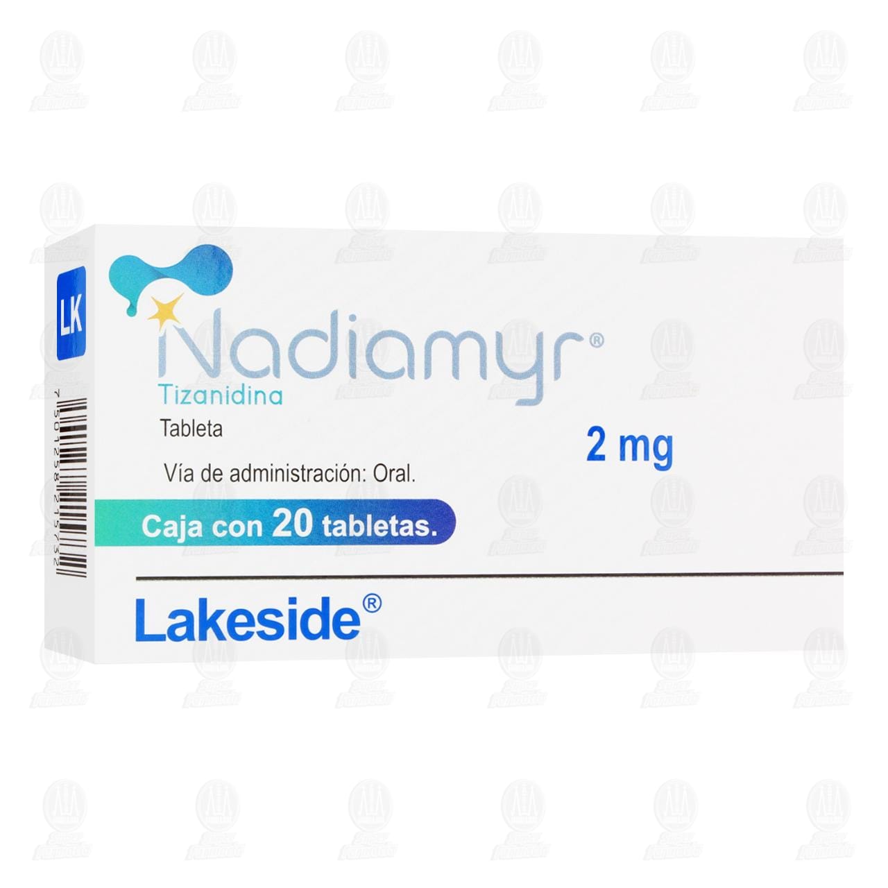 Imagen para Nadiamyr 2 mg, 20 Tabletas.