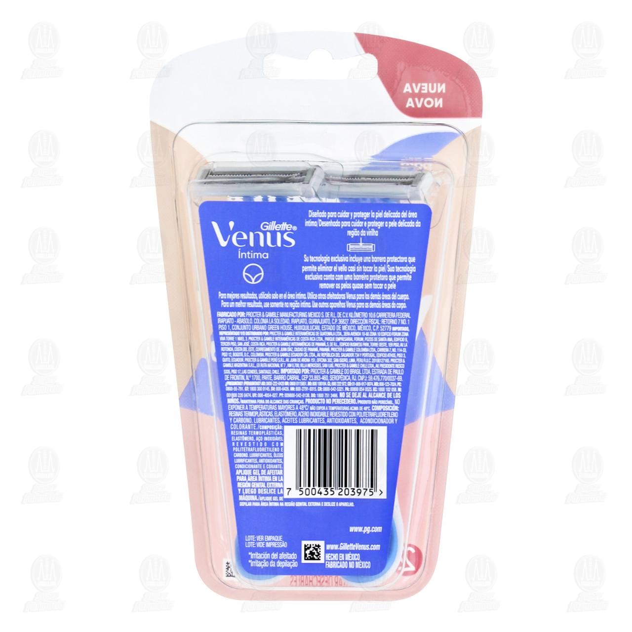 M&aacute;quinas para Afeitar Gillette Venus &Iacute;ntima Desechables, 2 pzas. image number 1