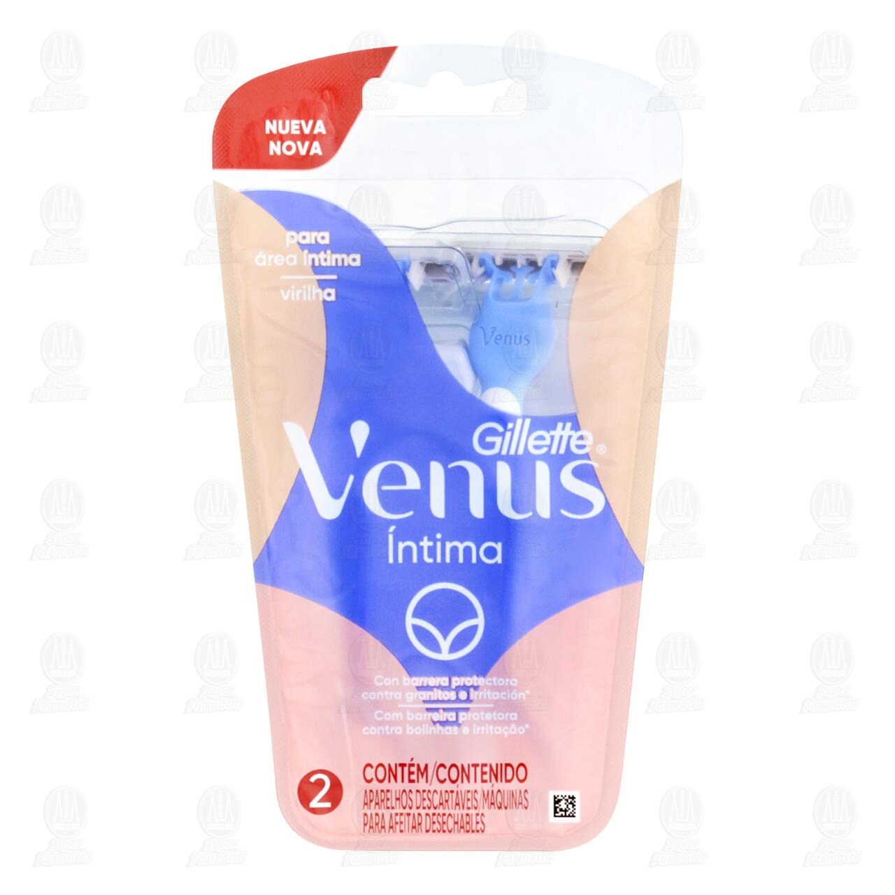 M&aacute;quinas para Afeitar Gillette Venus &Iacute;ntima Desechables, 2 pzas. image number 0