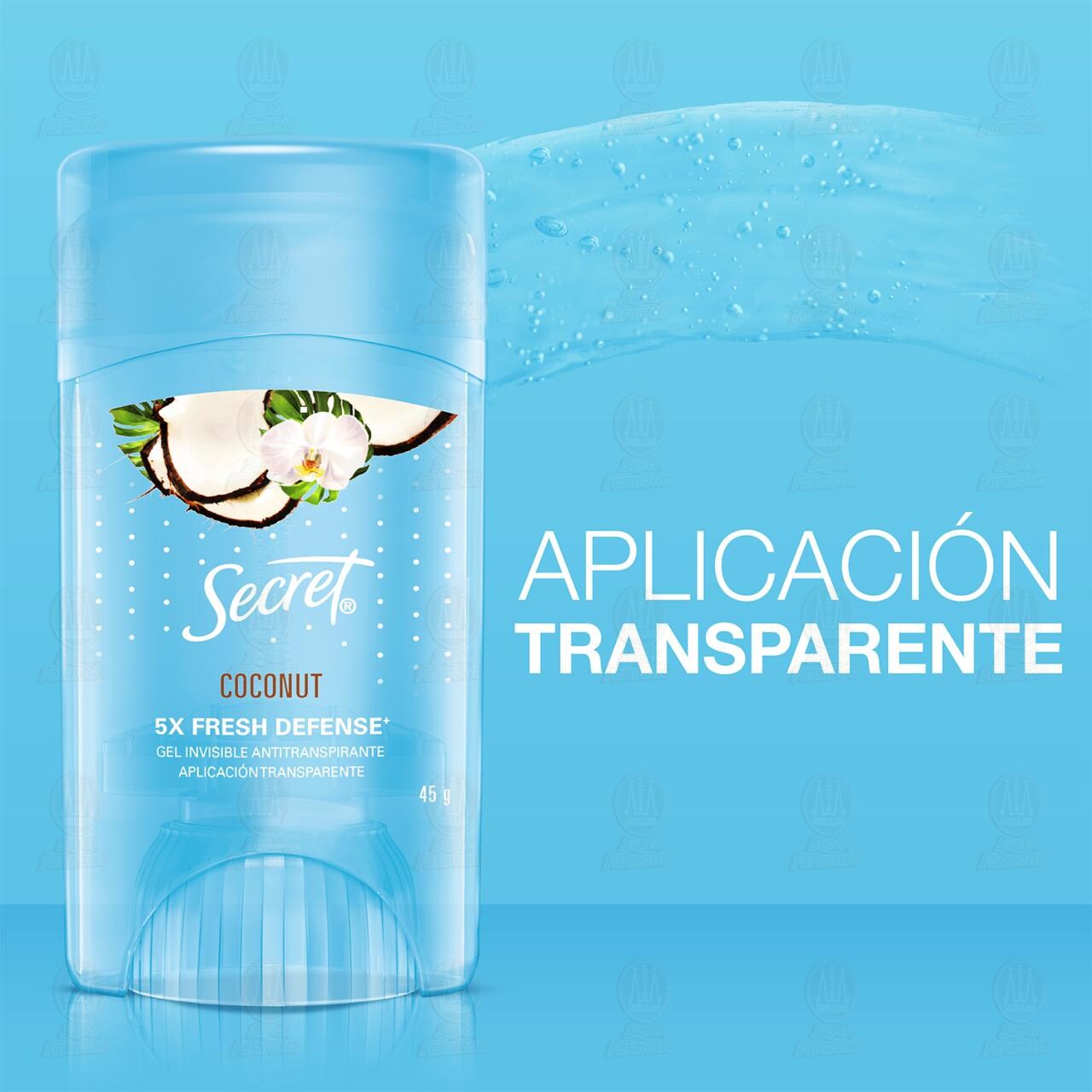 Antitranspirante Secret Coconut en Gel, 45 gr. image number 4