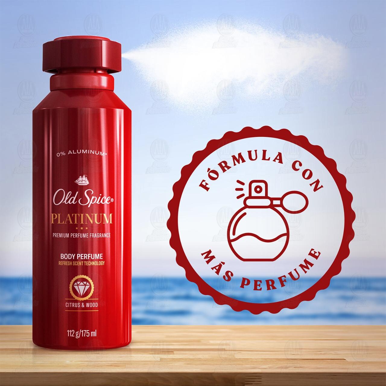 Desodorante Old Spice Platinum en Spray Citrus & Woof, 175 ml. image number 3