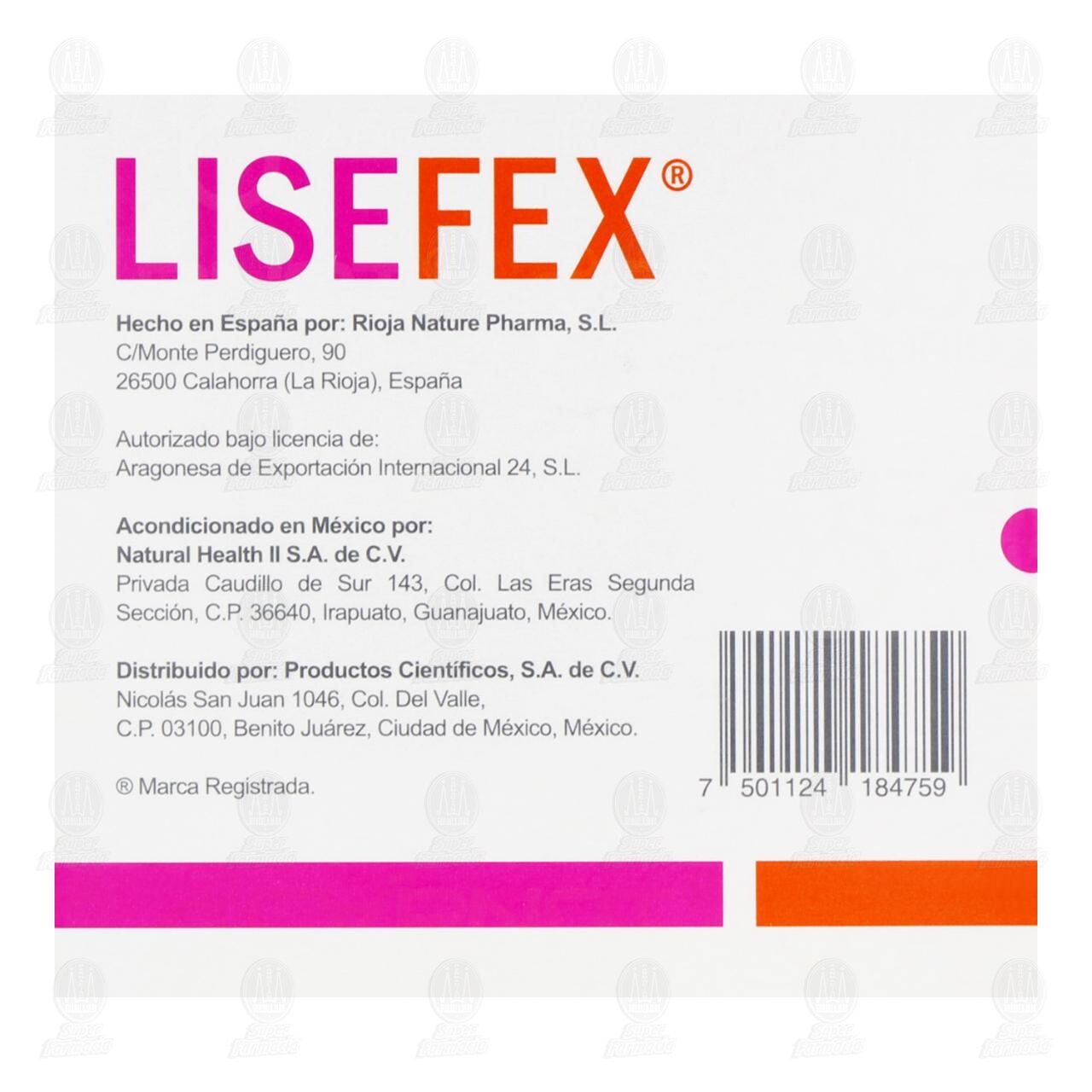 Lisefex Polvo Suplemento Alimenticio, 14 Sobres. image number 2