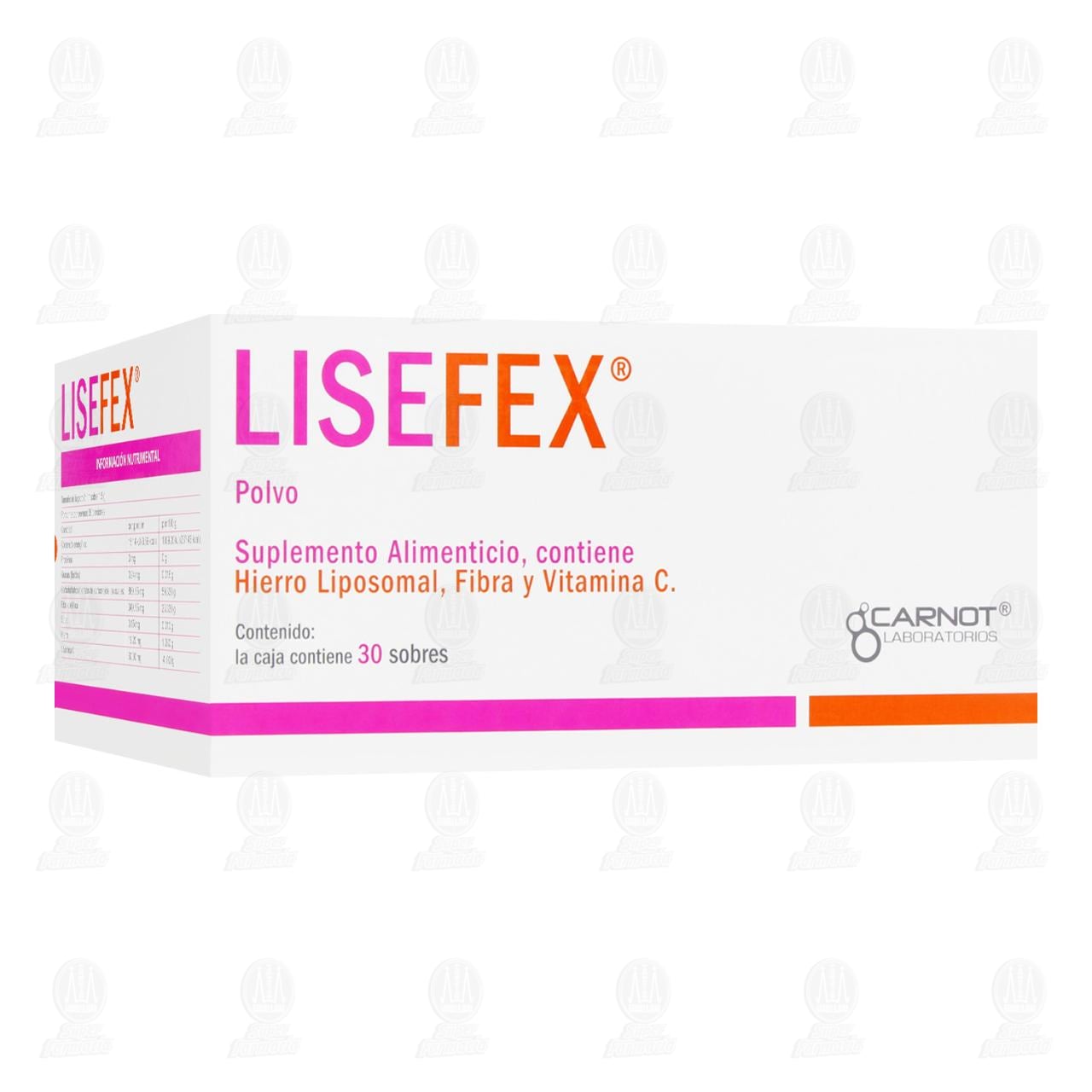 Lisefex Polvo Suplemento Alimenticio, 30 Sobres. image number 0