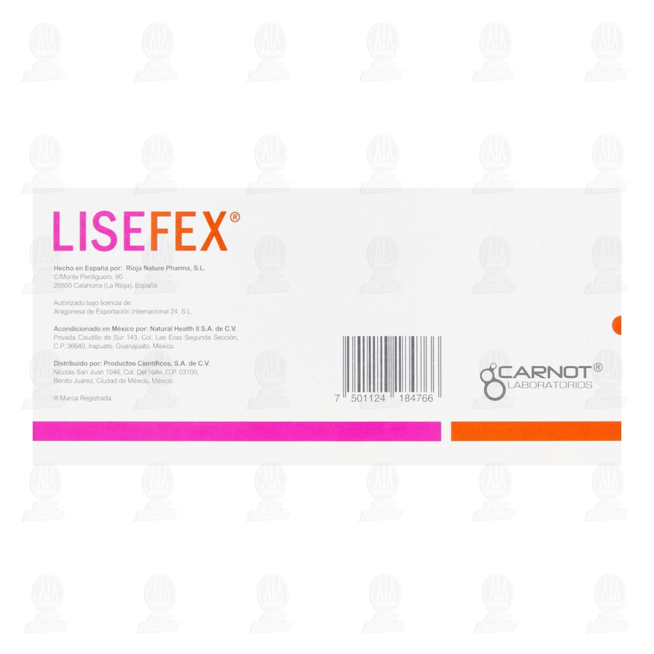 Lisefex Polvo Suplemento Alimenticio, 30 Sobres. image number 2
