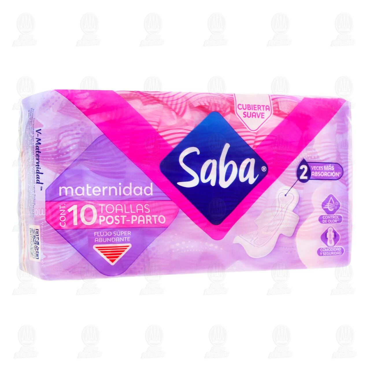 Toallas Femeninas Post-Parto Saba Maternidad Cubierta Suave, 10 pzas. image number 0