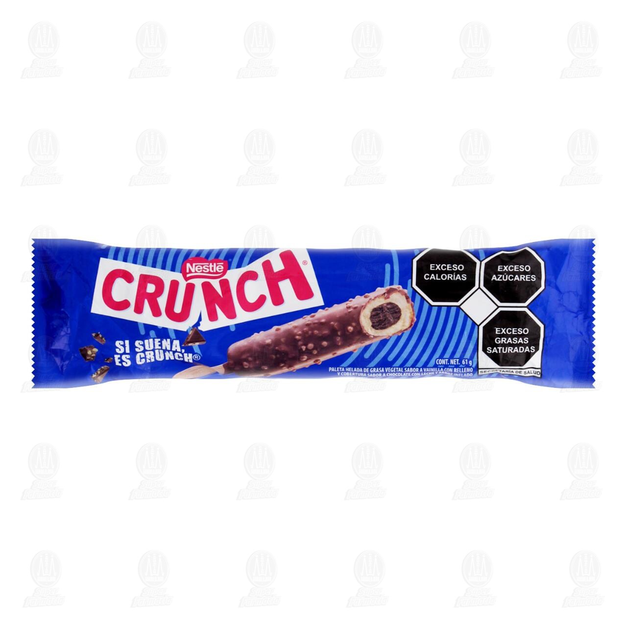 Paleta Helada Crunch Sabor Vainilla con Relleno Sabor Chocolate, 61 gr. image number 0