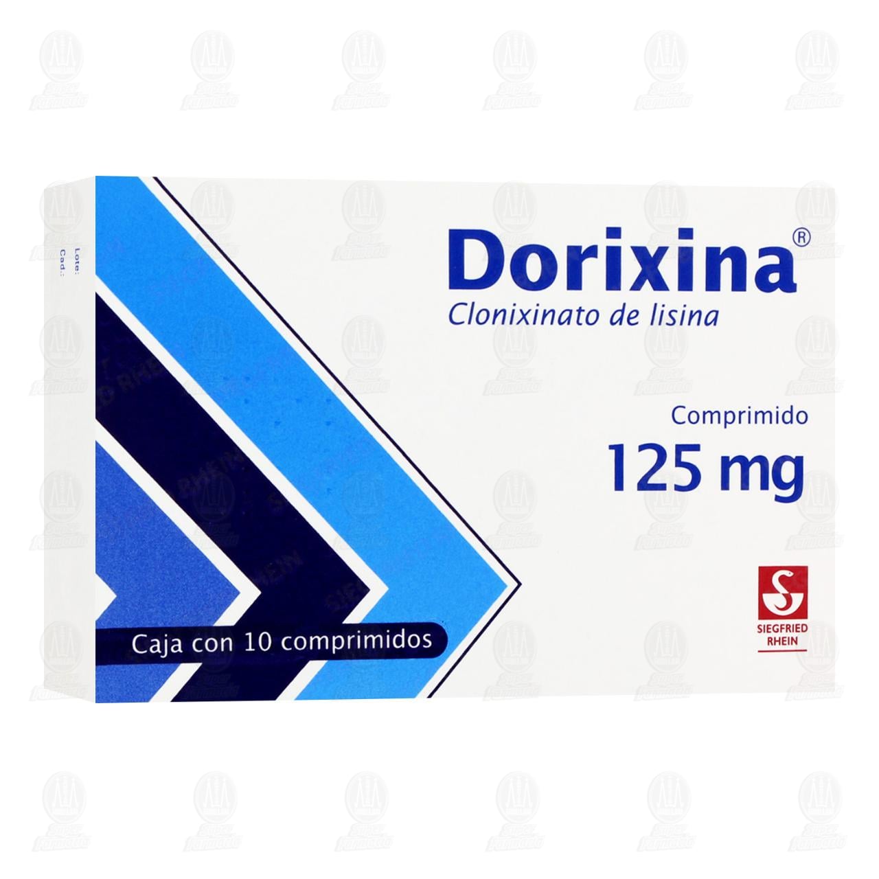 Dorixina 125 mg, 10 Comprimidos. image number 0