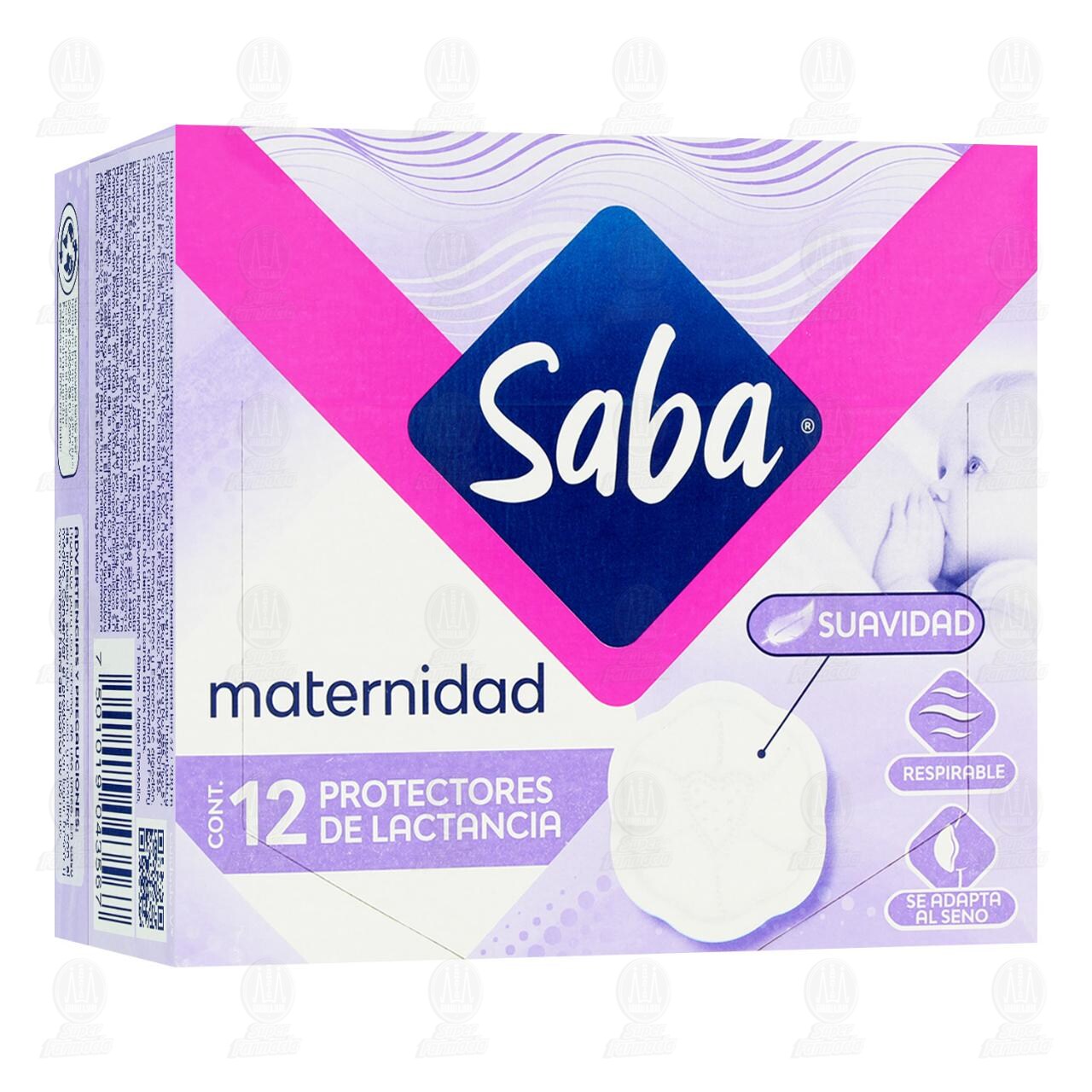 Protectores de Lactancia Saba Maternidad,12 pzas. image number 0