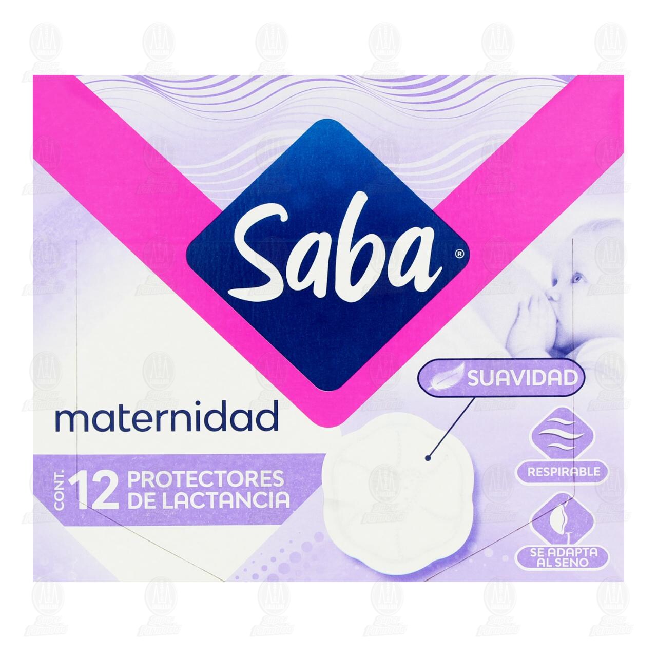 Protectores de Lactancia Saba Maternidad,12 pzas. image number 1