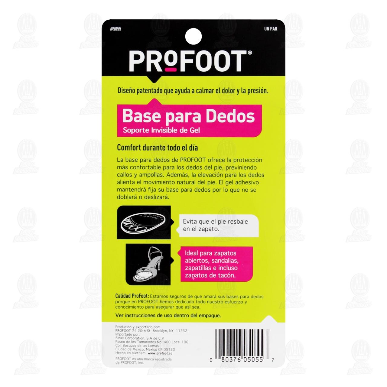 Base para Dedos Profoot Soporte invisible de Gel, 1 pz. image number 1