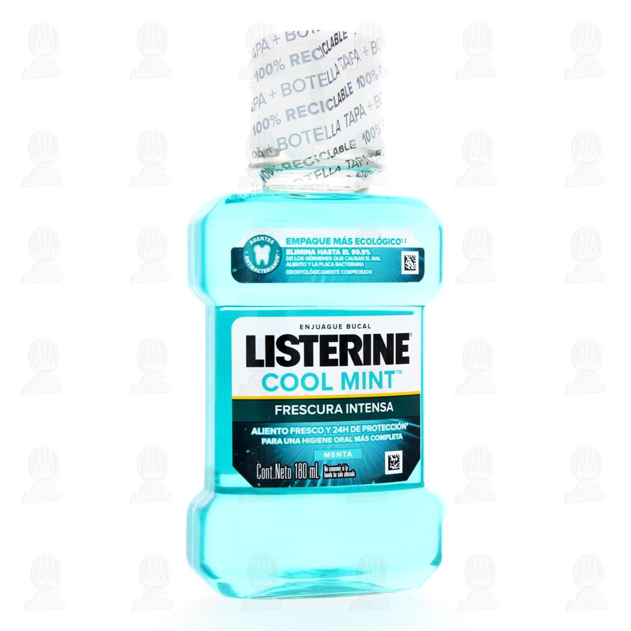 Enjuague Bucal Listerine Cool Mint Frescura Intensa, 180 ml.