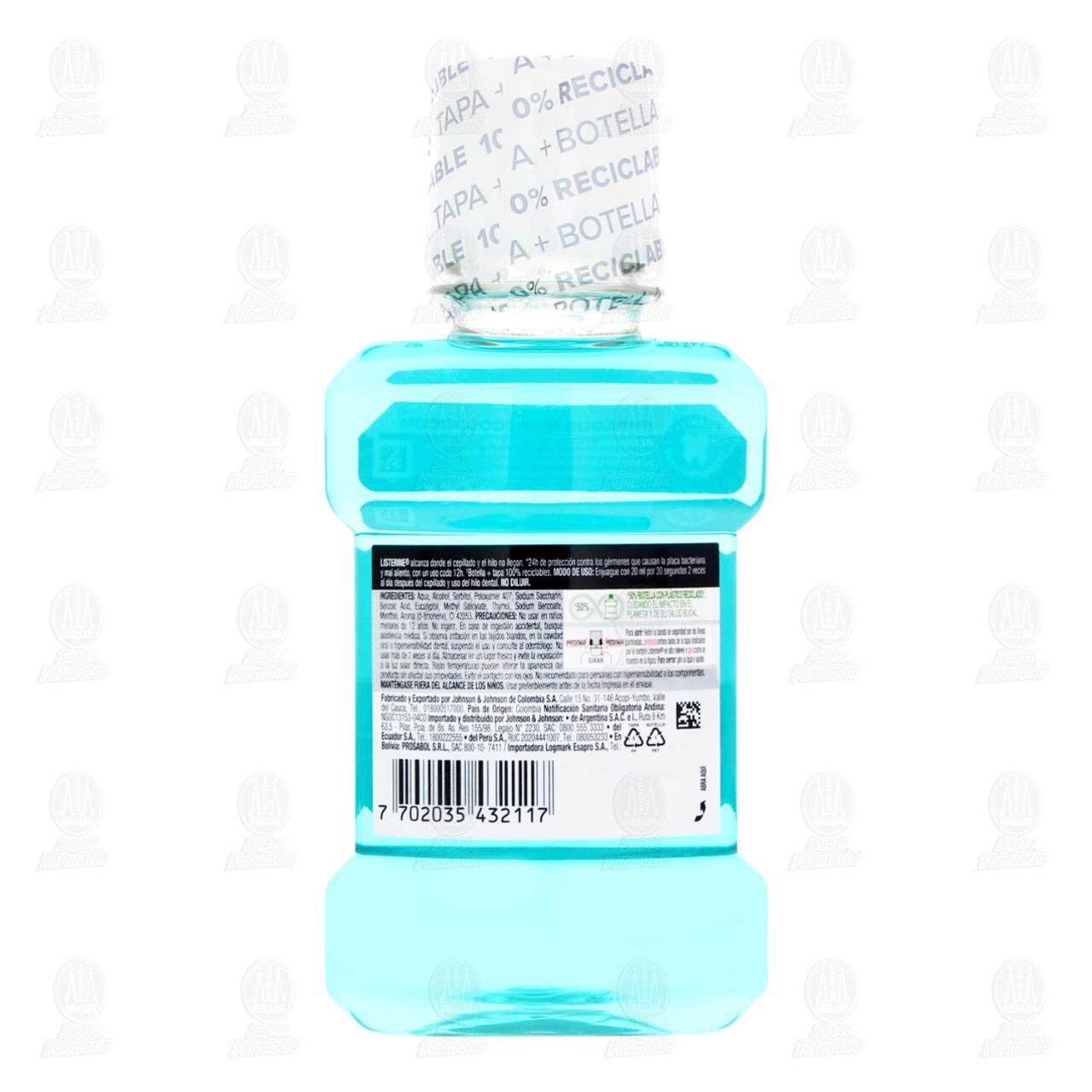 Enjuague Bucal Listerine Cool Mint Frescura Intensa, 180 ml. image number 2