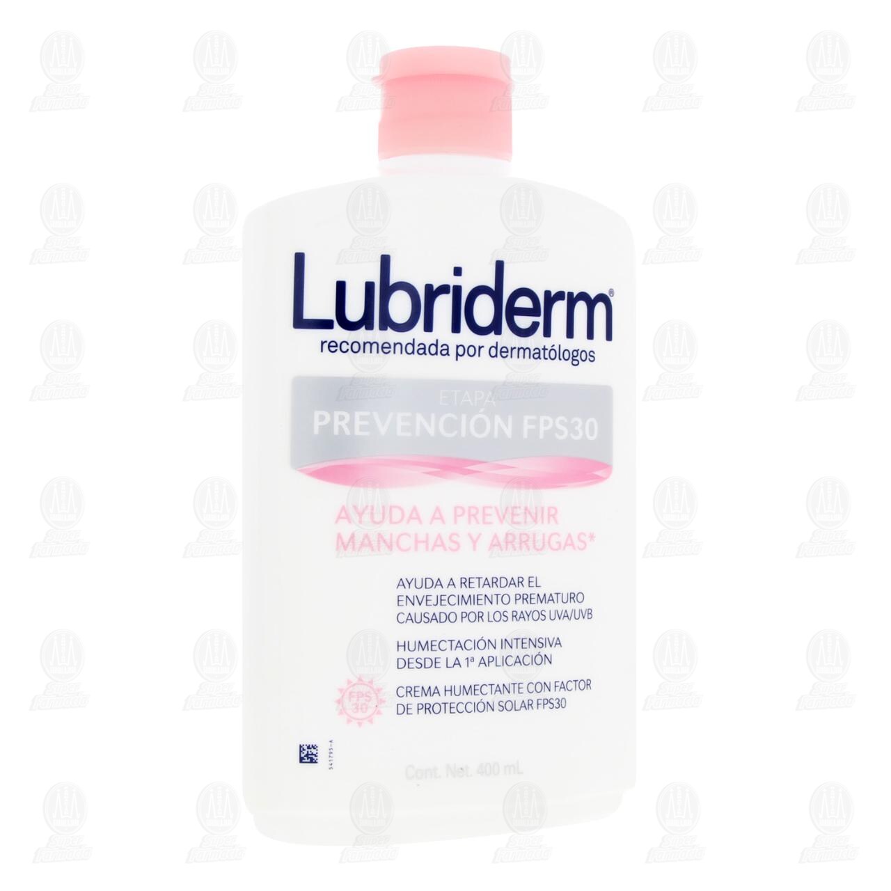 Crema Corporal Lubriderm Prevención FPS30, 400 ml.