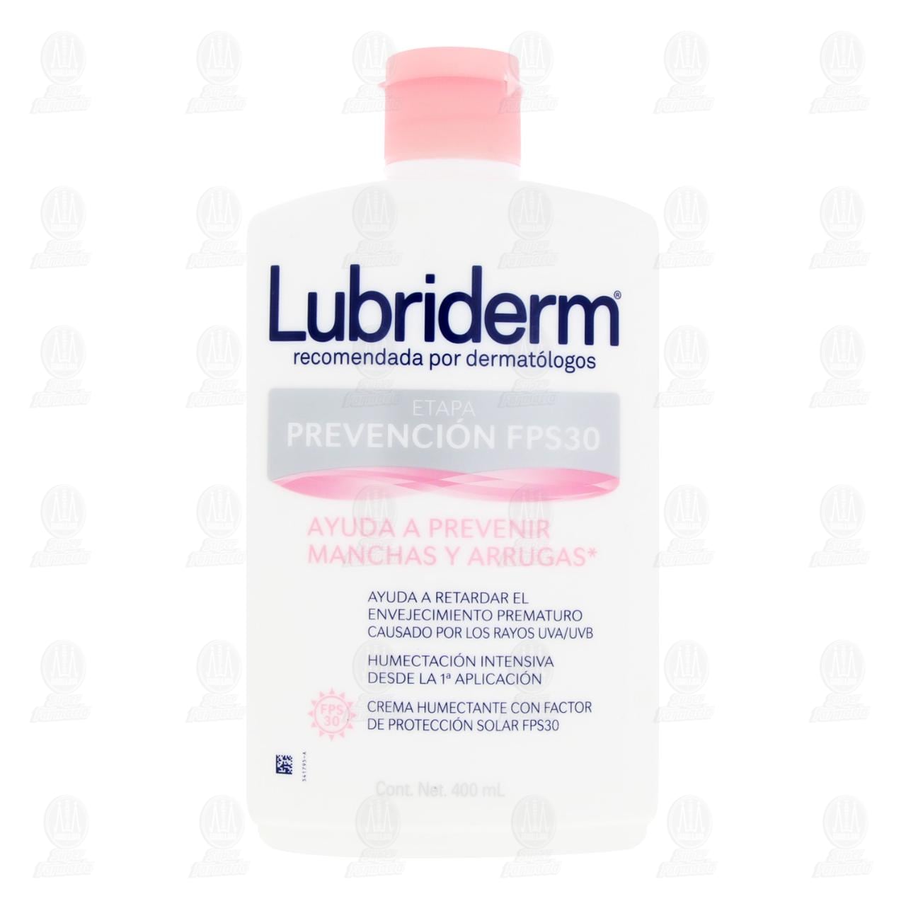 Crema Corporal Lubriderm Prevención FPS30, 400 ml. image number 1