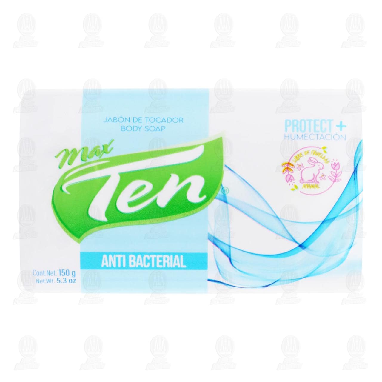 Imagen para Jabón de Tocador Max Ten Antibacterial, 150 gr.