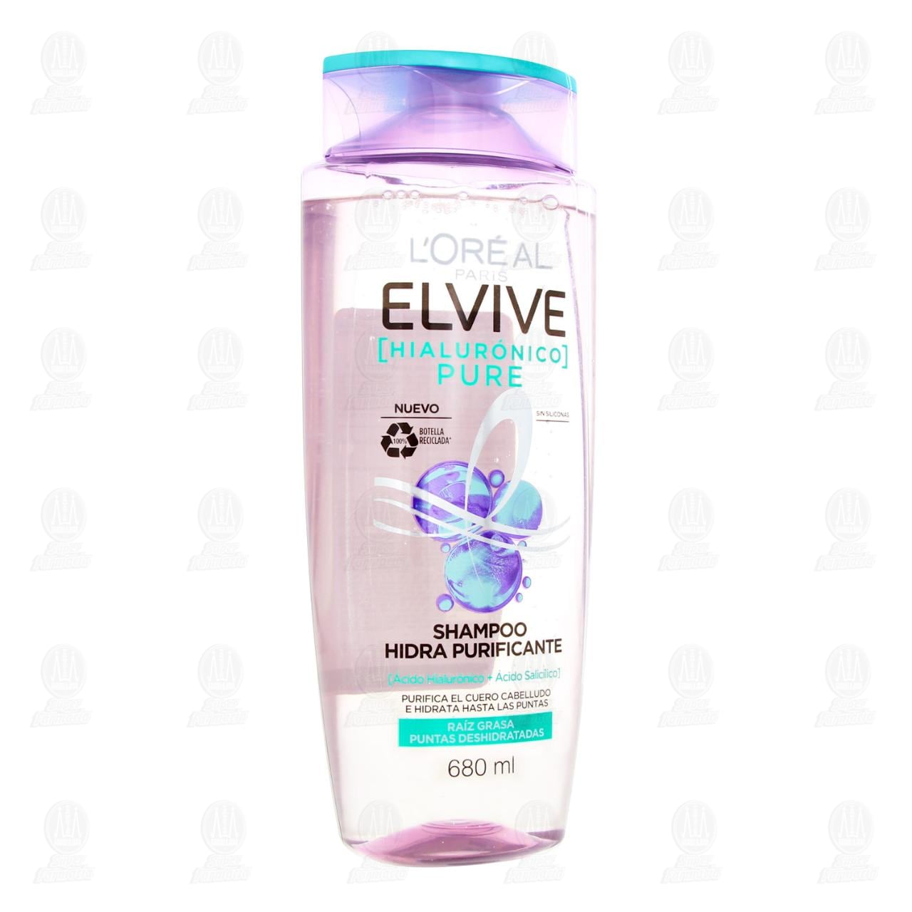 Shampoo Elvive Hialur&oacute;nico Pure Hidra Purificante, 680 ml. image number 0