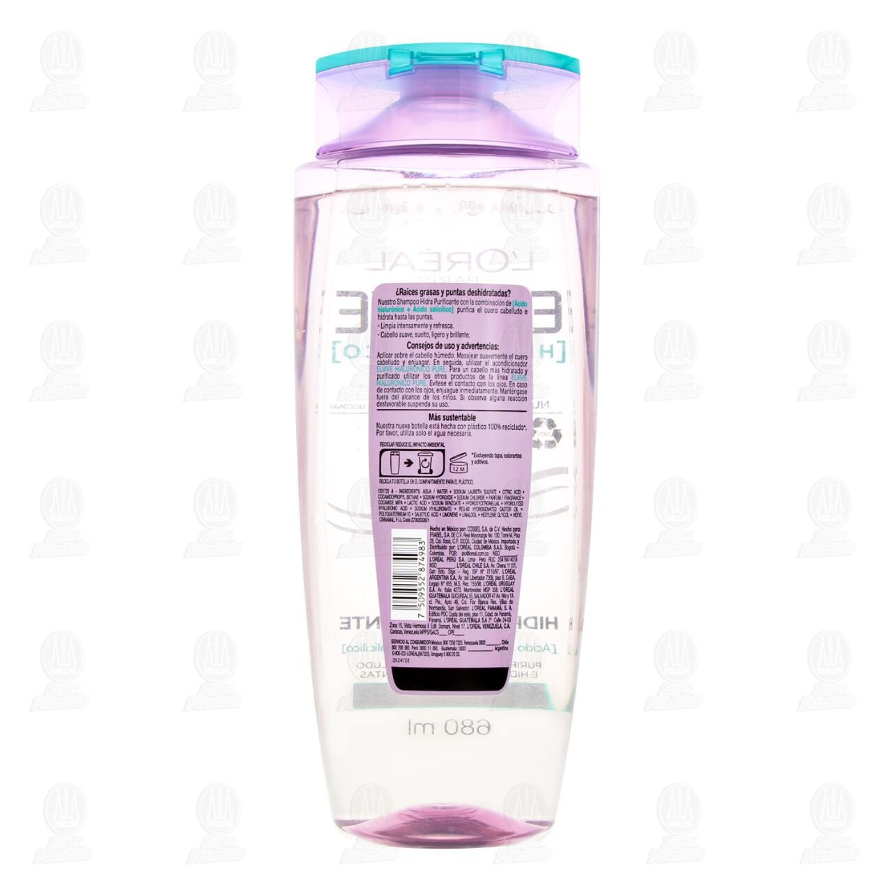 Shampoo Elvive Hialurónico Pure Hidra Purificante, 680 ml. de ELVIVE ...