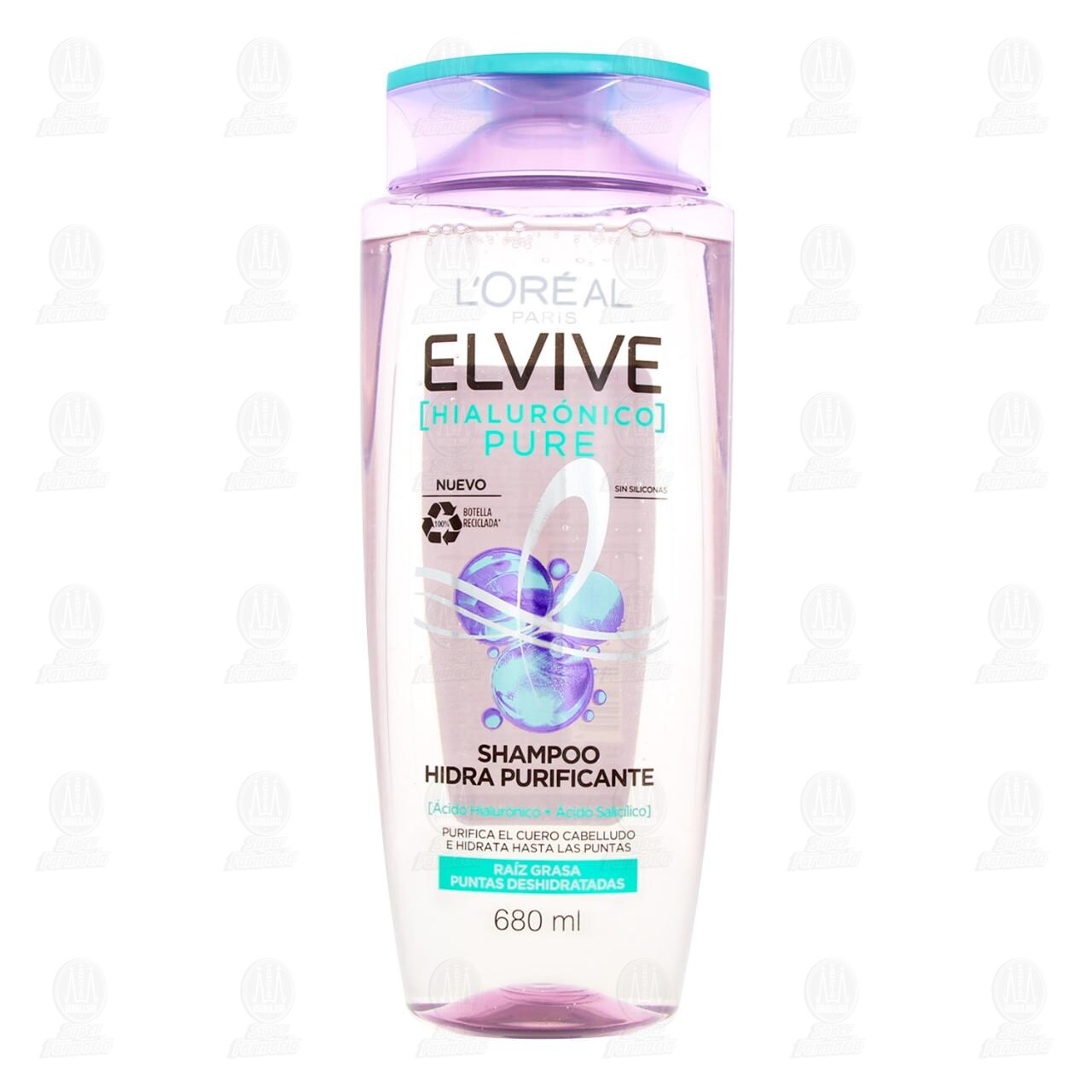 Shampoo Elvive Hialur&oacute;nico Pure Hidra Purificante, 680 ml. image number 1