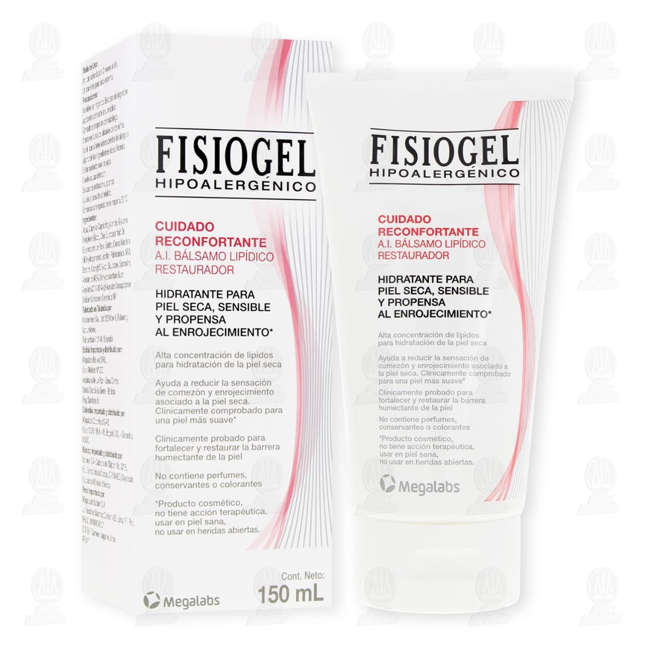 B&aacute;lsamo Lip&iacute;dico Restaurador Fisiogel Hipoalerg&eacute;nico Cuidado Reconfortante, 150 ml. image number 3