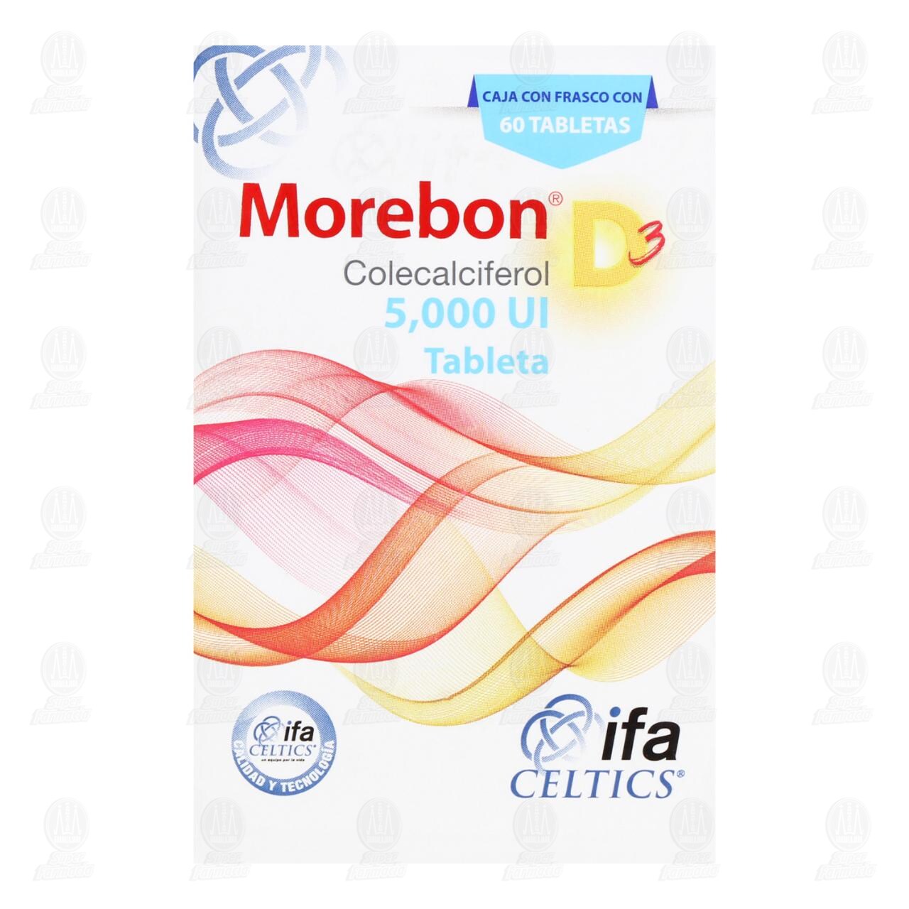 Morebon D3 5,000 UI, 60 Tabletas. image number 1