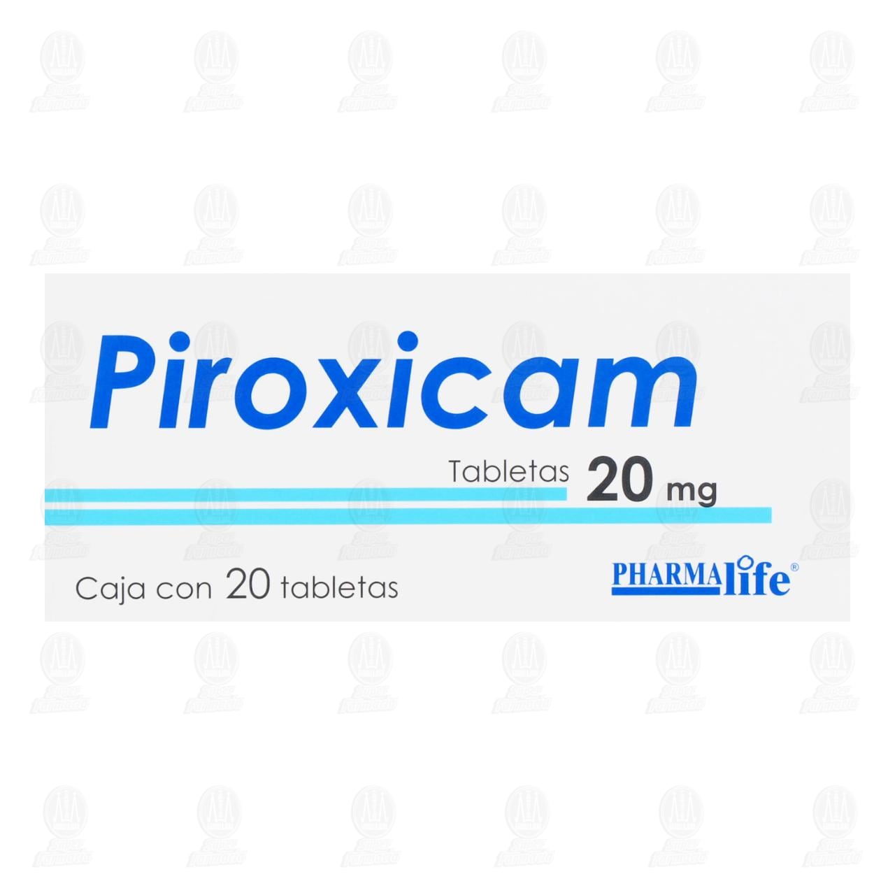 Piroxicam 20 mg, 20 Tabletas Pharmalife. image number 1