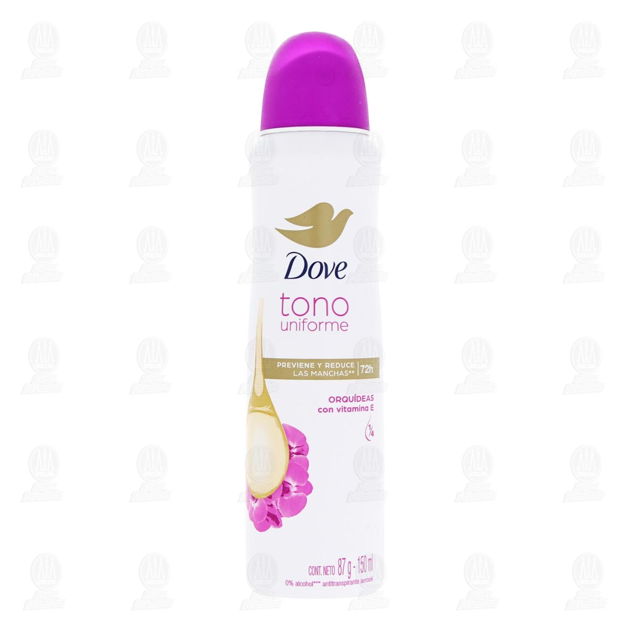 Antitranspirante Dove Tono Uniforme Orqu&iacute;deas en Aerosol, 150 ml. image number 1