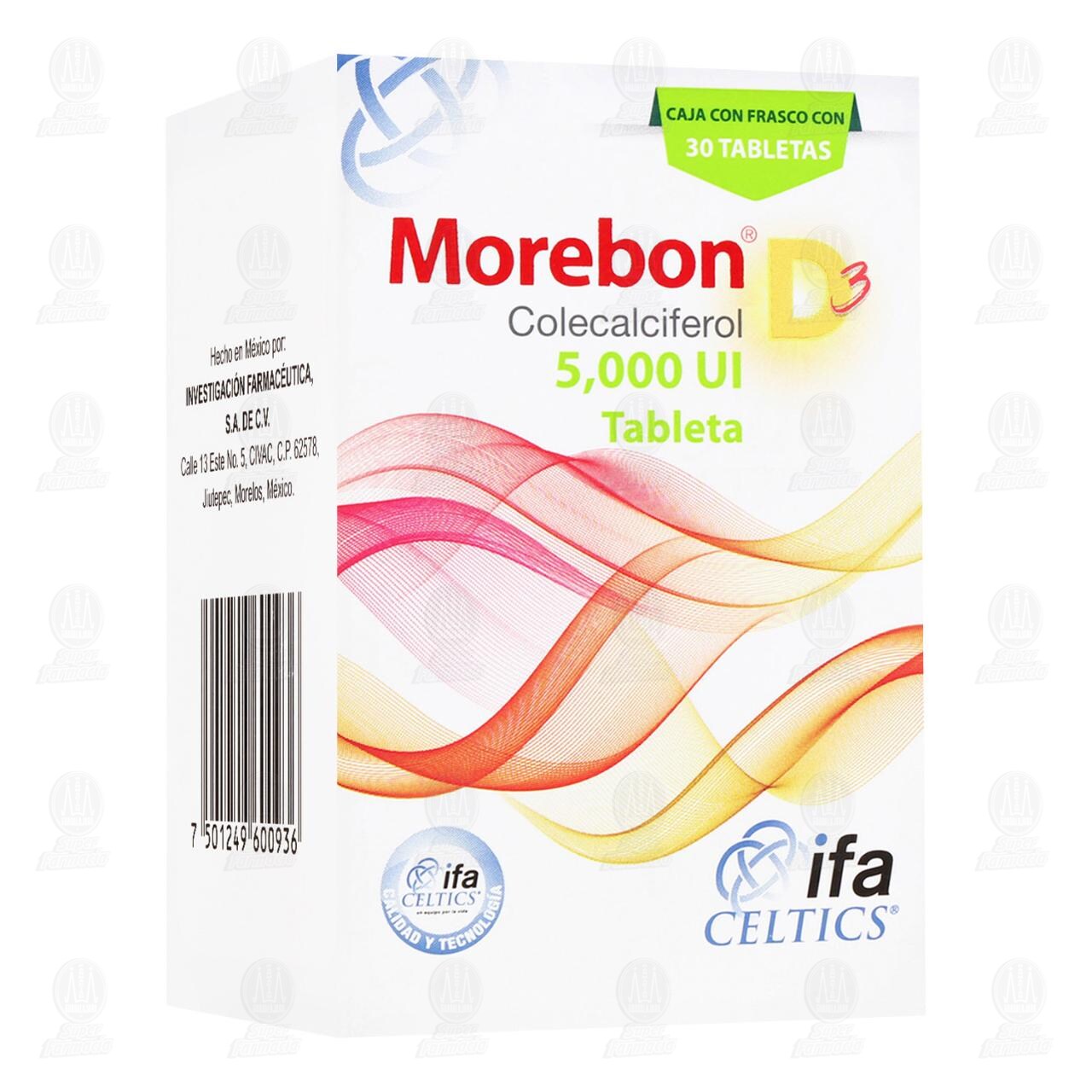 Morebon D3 5,000 UI, 30 Tabletas.