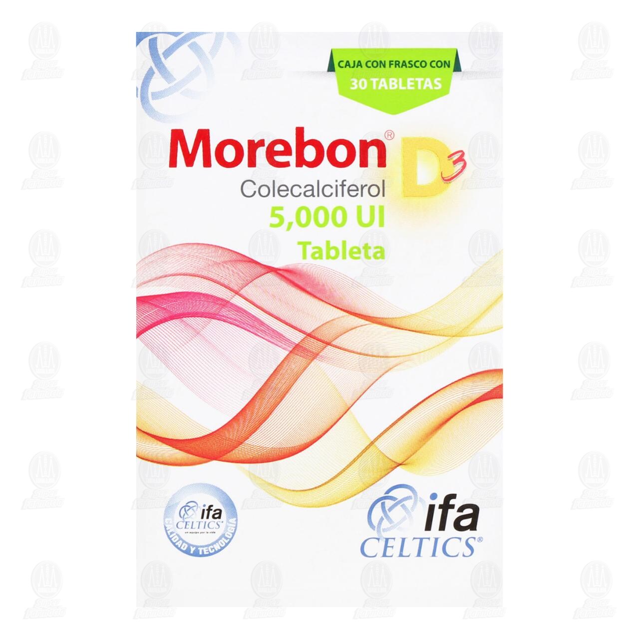 Morebon D3 5,000 UI, 30 Tabletas. image number 1