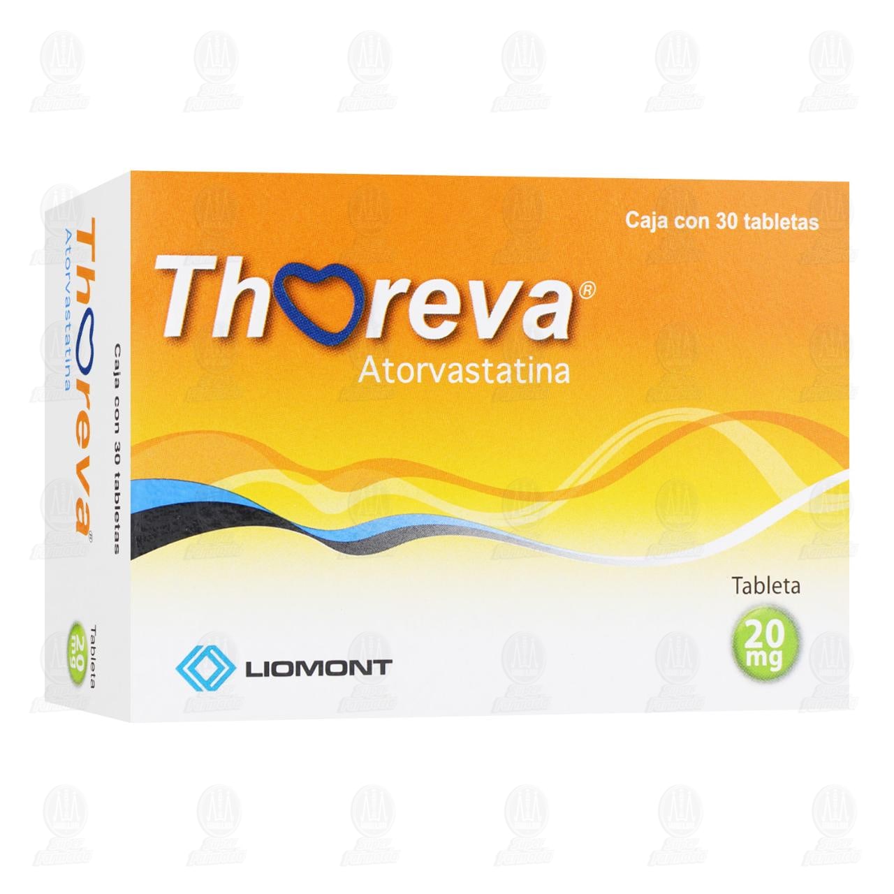 Imagen para Thoreva 20 mg, 30 Tabletas.