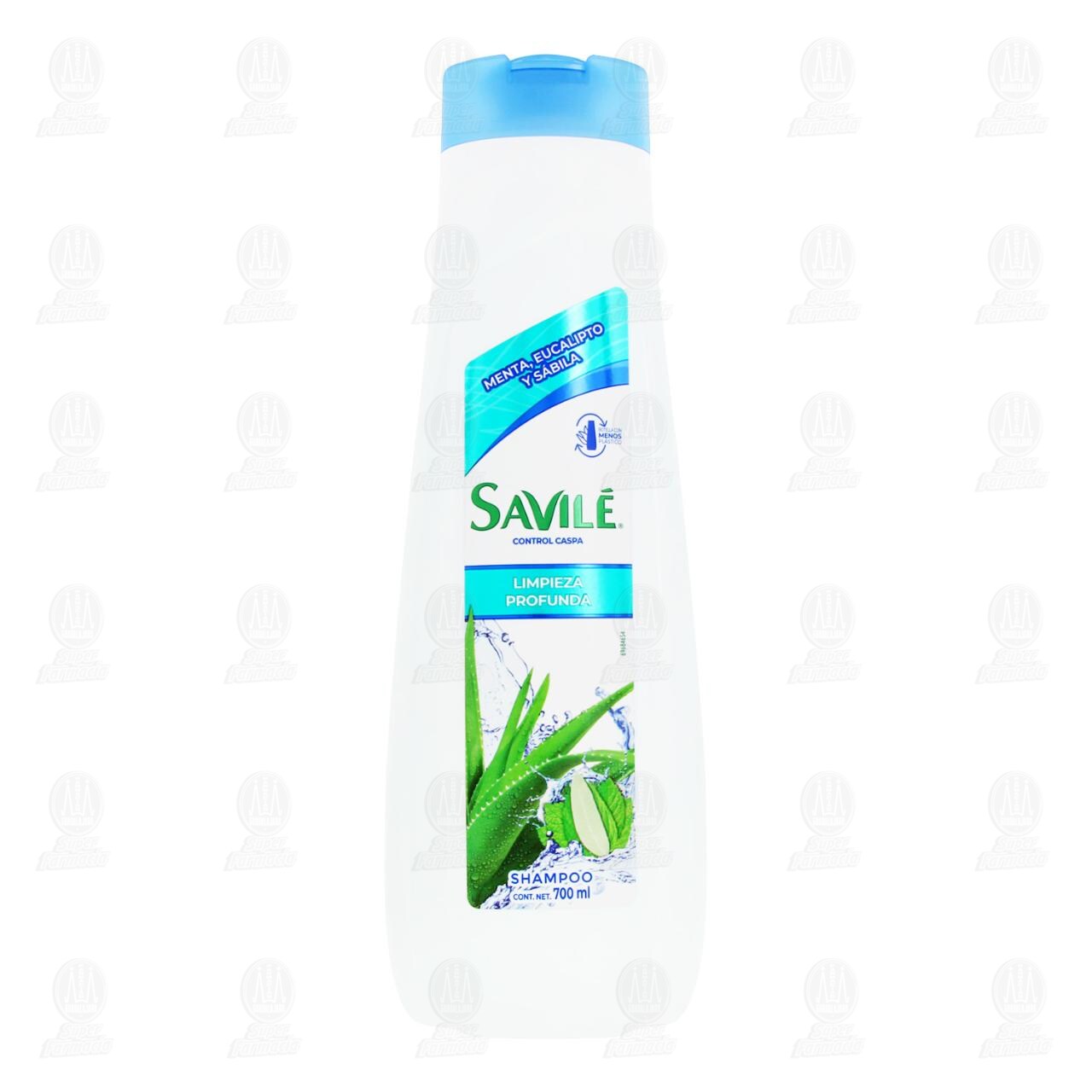 Shampoo Savil&eacute; Control Caspa Menta, Eucalipto y S&aacute;bila, 700 ml. image number 1